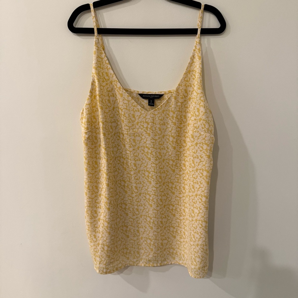 Banana Republic Yellow Patterned Camisole